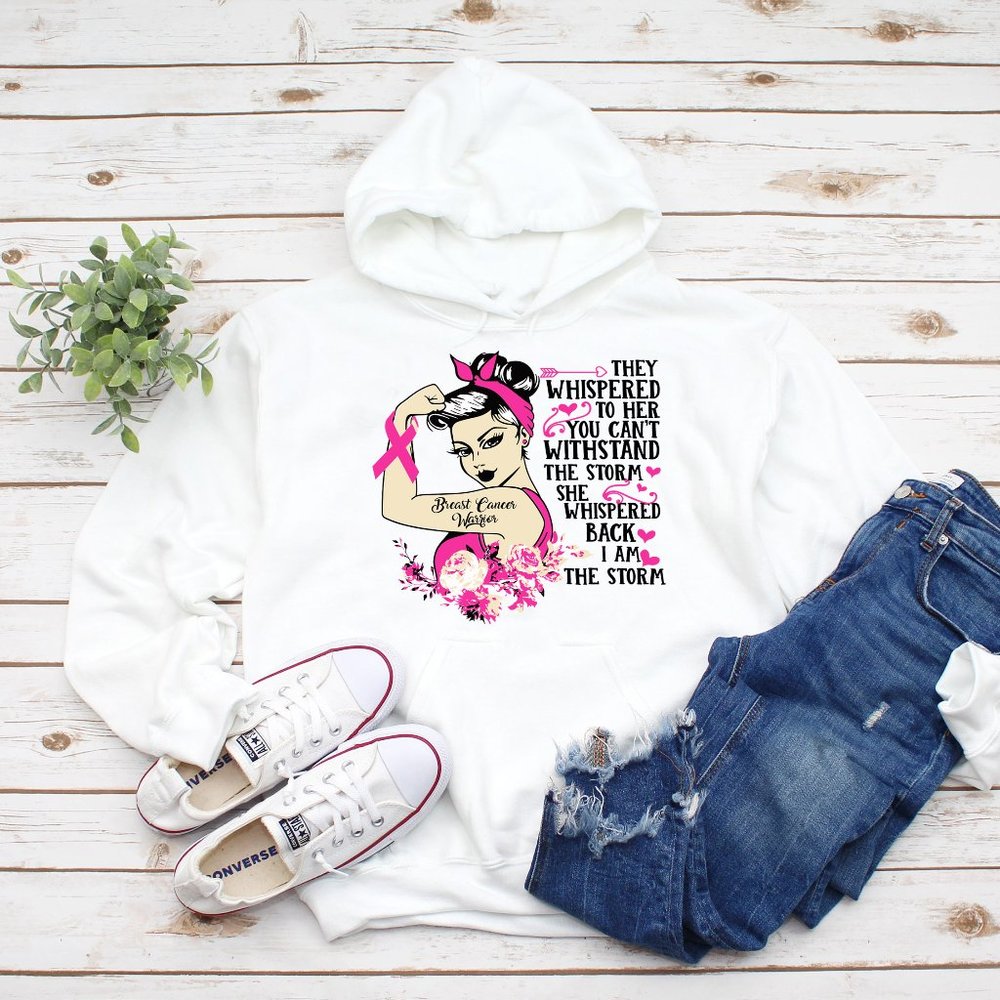 Breast Cancer Warrior Hoodie,Cancer Sweatshirt
